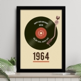 Thumbnail 1 - Personalised 60th Birthday Retro Record Print
