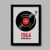 Thumbnail 5 - Personalised 60th Birthday Retro Record Print