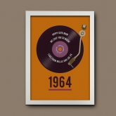 Thumbnail 7 - Personalised 60th Birthday Retro Record Print