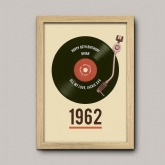 Thumbnail 6 - Personalised 60th Birthday Retro Record Print