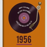 Thumbnail 3 - Personalised 70th Birthday Print Feat. Retro Record & Year