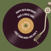Thumbnail 3 - Personalised 60th Birthday Retro Record Light Box