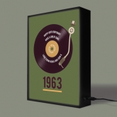 Thumbnail 6 - Personalised 60th Birthday Retro Record Light Box