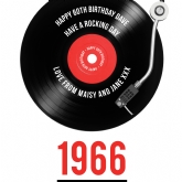 Thumbnail 3 - Personalised 60th Birthday Retro Record Light Box