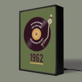 Thumbnail 3 - Personalised 60th Birthday Retro Record Light Box