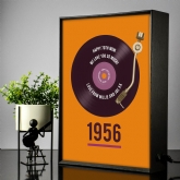 Thumbnail 1 - Personalised 70th Birthday Retro Record Light Box