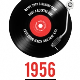 Thumbnail 3 - Personalised 70th Birthday Retro Record Light Box
