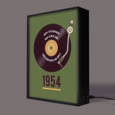Thumbnail 6 - Personalised 70th Birthday Retro Record Light Box