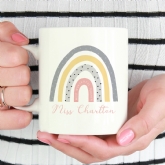 Thumbnail 1 - Personalised Rainbow Design Teacher Mug