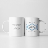 Thumbnail 2 - Personalised Pair of Sapphire Anniversary Mugs