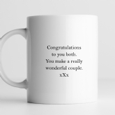 Thumbnail 5 - Personalised You're Engaged Heart Design Pair Of Mugs