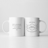 Thumbnail 2 - Personalised Pair of Ninth Anniversary Mugs