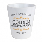 Thumbnail 3 - Personalised Golden Wedding Anniversary Plant Pot