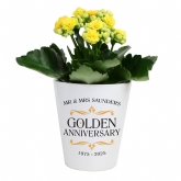 Thumbnail 4 - Personalised Golden Wedding Anniversary Plant Pot