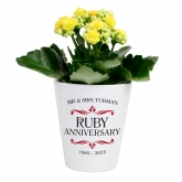 Thumbnail 4 - Personalised Ruby Wedding Anniversary Plant Pot