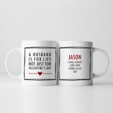 Thumbnail 2 - Personalised Husband For Life Valentine's Day Mug