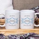 Thumbnail 1 - Personalised Pair of Sapphire Anniversary Mugs