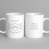 Thumbnail 2 - Personalised Pair of Ninth Anniversary Mugs
