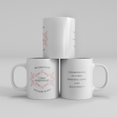 Thumbnail 2 - Personalised Pair of Coral Anniversary Mugs