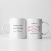 Thumbnail 3 - Personalised Pair of Coral Anniversary Mugs