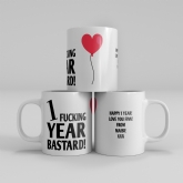 Thumbnail 12 - Personalised 1 Year Rude Anniversary Mug