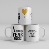 Thumbnail 8 - Personalised 1 Year Rude Anniversary Mug