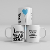 Thumbnail 9 - Personalised 1 Year Rude Anniversary Mug