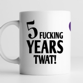 Thumbnail 4 - Personalised 5 Year Rude Anniversary Mug