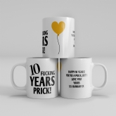 Thumbnail 1 - Personalised 10 Year Rude Anniversary Mug