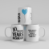 Thumbnail 9 - Personalised 10 Year Rude Anniversary Mug