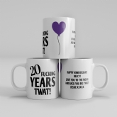 Thumbnail 12 - Personalised 20 Year Rude Anniversary Mug