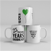 Thumbnail 10 - Personalised 25 Year Rude Anniversary Mug