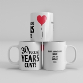 Thumbnail 11 - Personalised Rude 30th Anniversary Mug