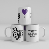Thumbnail 12 - Personalised Rude 30th Anniversary Mug