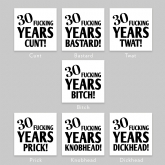 Thumbnail 2 - Personalised Rude 30th Anniversary Mug