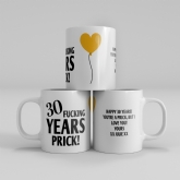 Thumbnail 9 - Personalised Rude 30th Anniversary Mug