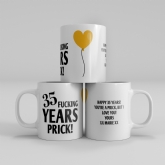 Thumbnail 1 - Personalised Rude 35th Anniversary Mug
