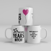 Thumbnail 10 - Personalised Rude 35th Anniversary Mug