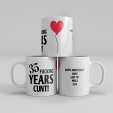 Thumbnail 12 - Personalised Rude 35th Anniversary Mug