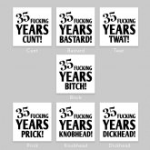 Thumbnail 2 - Personalised Rude 35th Anniversary Mug