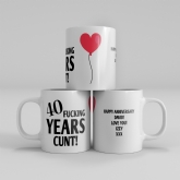 Thumbnail 1 - Personalised Rude 40th Anniversary Mug