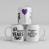 Thumbnail 3 - Personalised Rude 40th Anniversary Mug