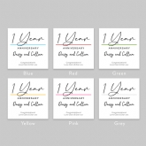 Thumbnail 2 - Pair of Personalised Classy 1st Anniversary Mugs