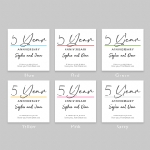 Thumbnail 2 - Pair of Personalised Classy 5th Anniversary Mugs