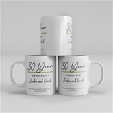 Thumbnail 10 - Pair of Personalised Classy 30th Anniversary Year Mugs