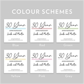 Thumbnail 2 - Pair of Personalised Classy 30th Anniversary Year Mugs