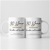 Thumbnail 4 - Pair of Personalised Classy 30th Anniversary Year Mugs