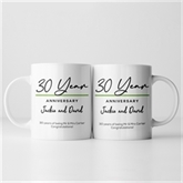 Thumbnail 6 - Pair of Personalised Classy 30th Anniversary Year Mugs