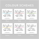 Thumbnail 2 - Pair of Personalised Classy 50th Anniversary Year Mugs