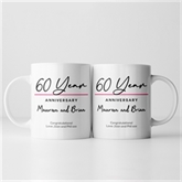 Thumbnail 9 - Pair of Personalised Classy 60th Anniversary Year Mugs